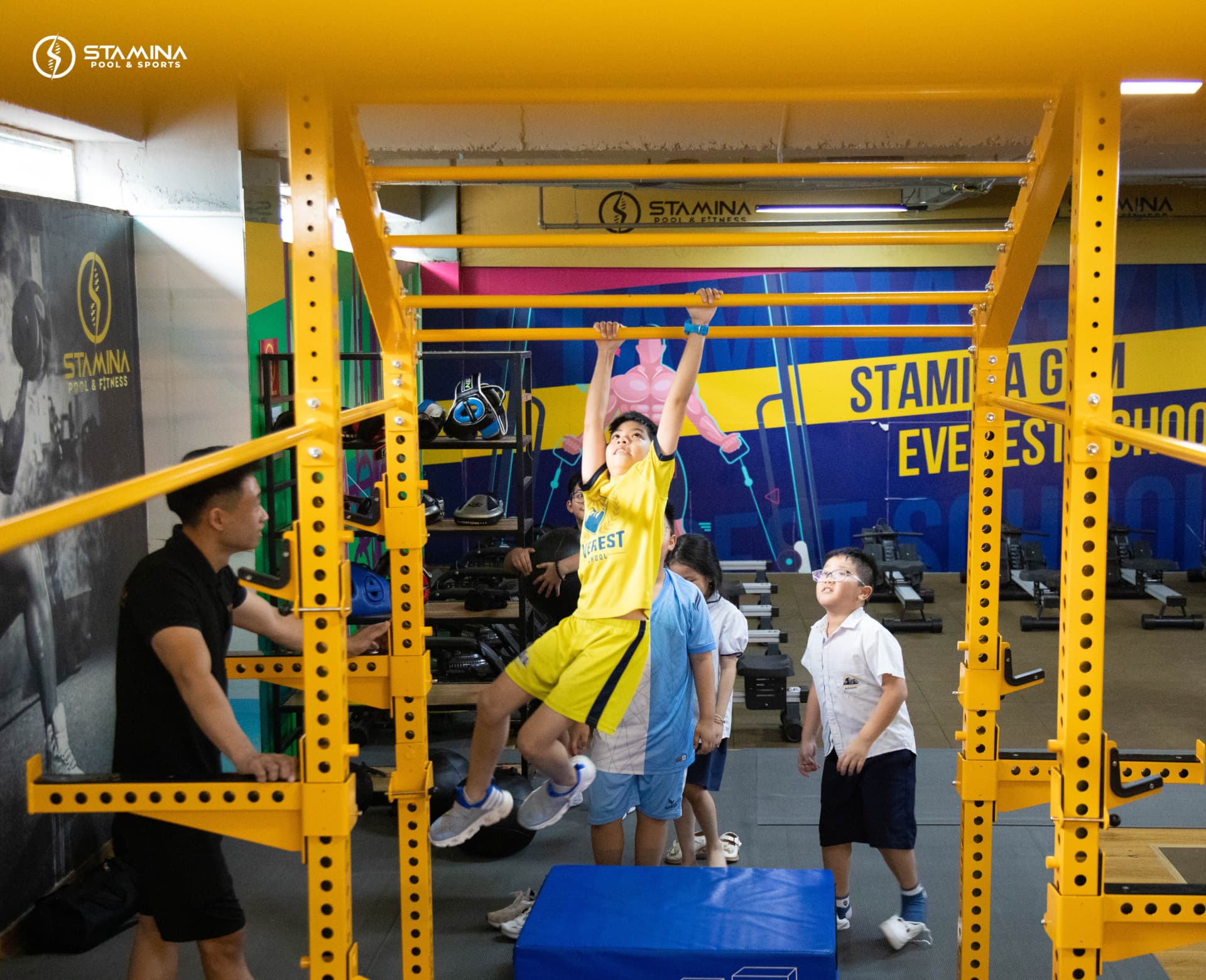 Giàn đu xà Gym Kid — rèn sức mạnh thân trên và bám nắm